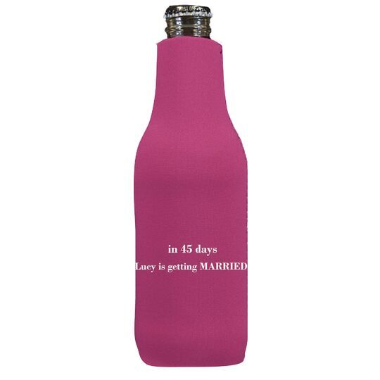 Counting the Number of Days Bottle Koozie